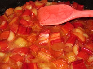 Cooking rhubarb