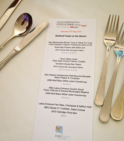 Seafood Feast Menu