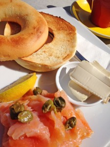 salmon bagel